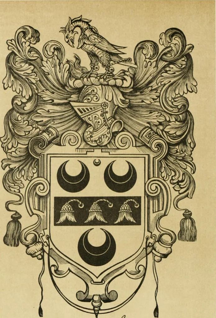 An illustration from Visitation of England and Wales, 1893, leaf 85
