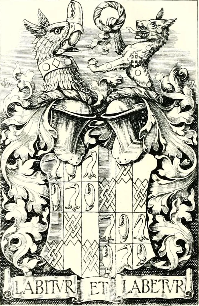 An illustration from Visitation of England and Wales, 1896, leaf 169