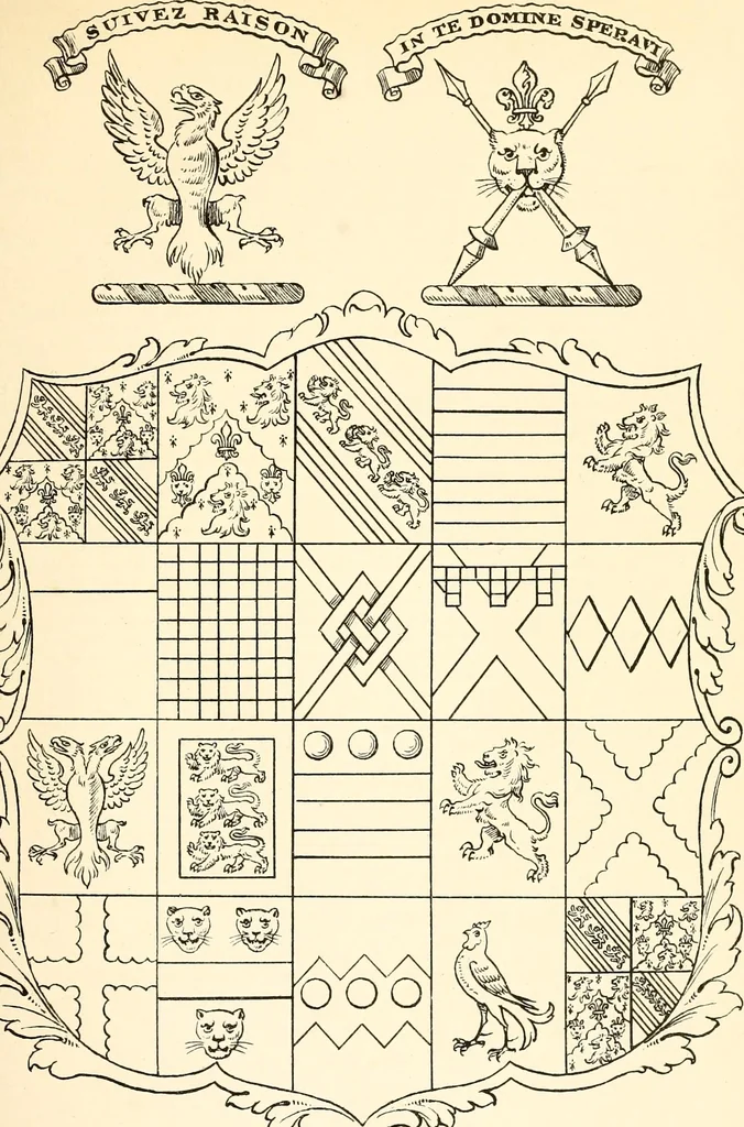 An illustration from Visitation of England and Wales, 1896, leaf 180