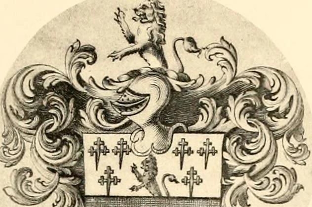 An illustration from Visitation of England and Wales, 1896, leaf 184