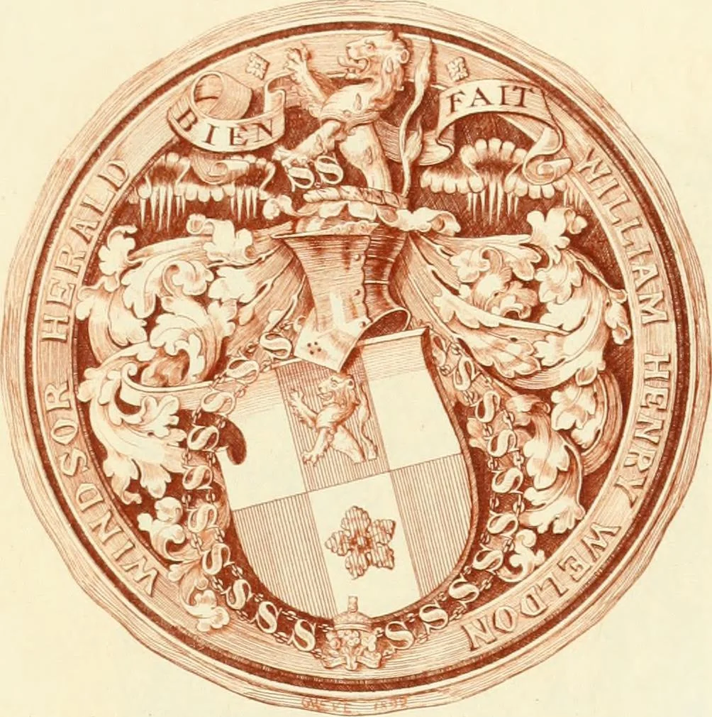 An illustration from Visitation of England and Wales, 1893, leaf 76