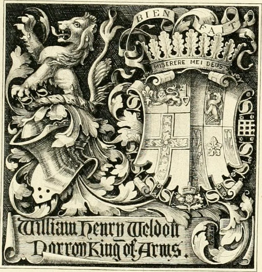An illustration from Visitation of England and Wales, 1893, leaf 78