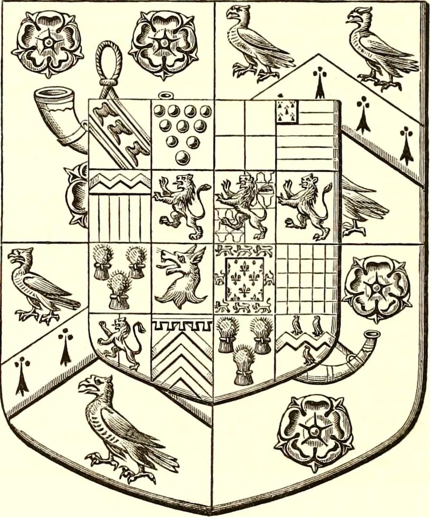 An illustration from Visitation of England and Wales, 1896, leaf 23