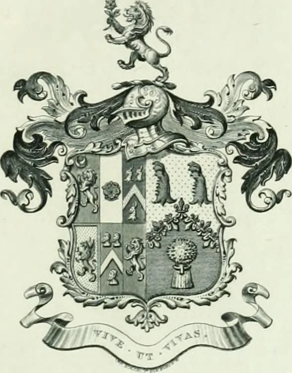 An illustration from Visitation of England and Wales, 1893, leaf 142