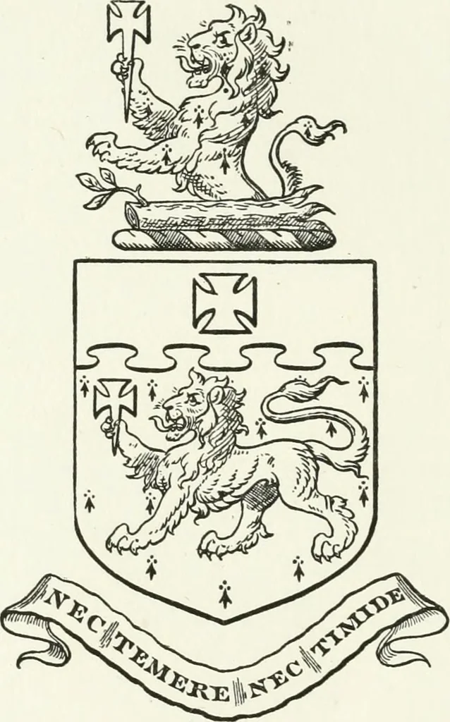 An illustration from Visitation of England and Wales, 1893, leaf 77