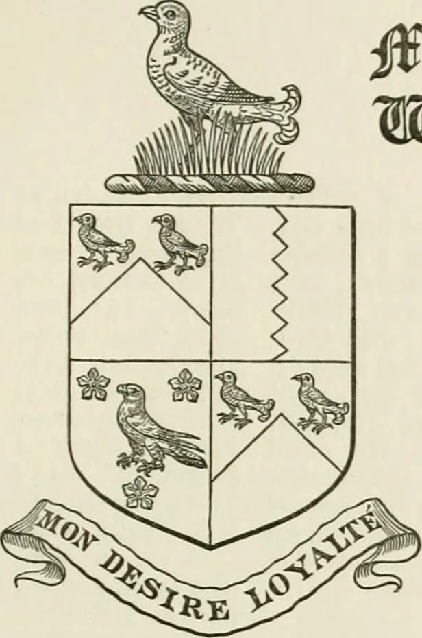 An illustration from Visitation of England and Wales, 1893, leaf 100
