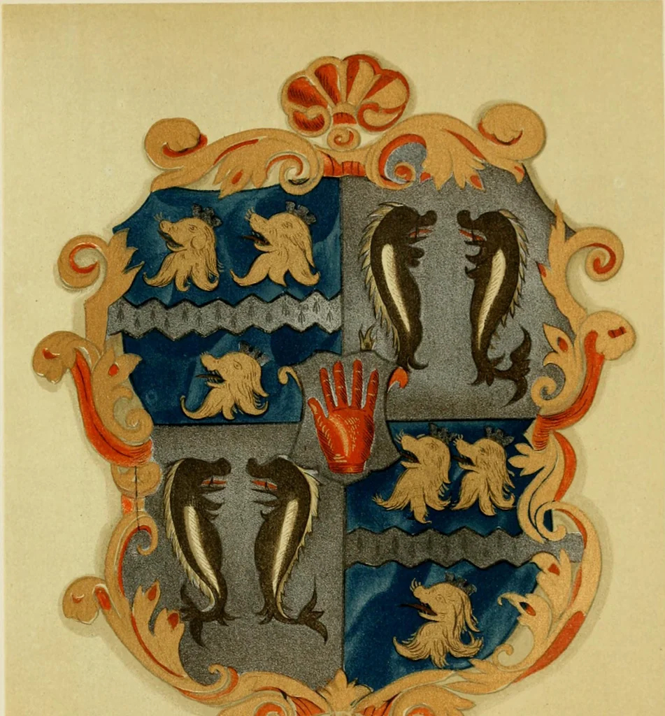 An illustration from Visitation of England and Wales, 1893, leaf 120