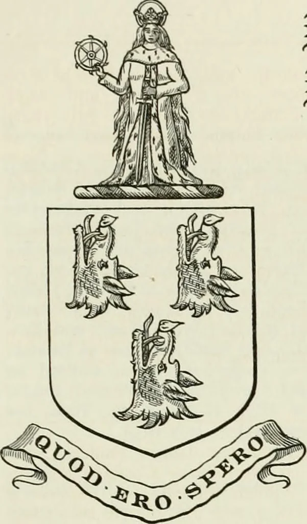 An illustration from Visitation of England and Wales, 1893, leaf 154