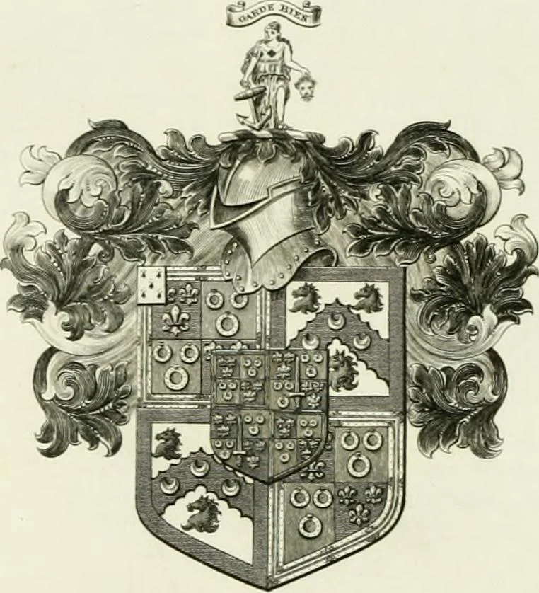 An illustration from Visitation of England and Wales, 1893, leaf 33