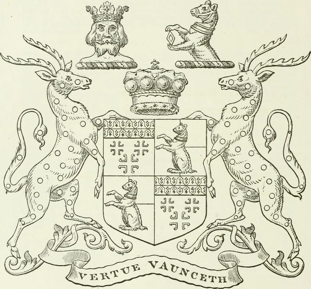An illustration from Visitation of England and Wales, 1893, leaf 57