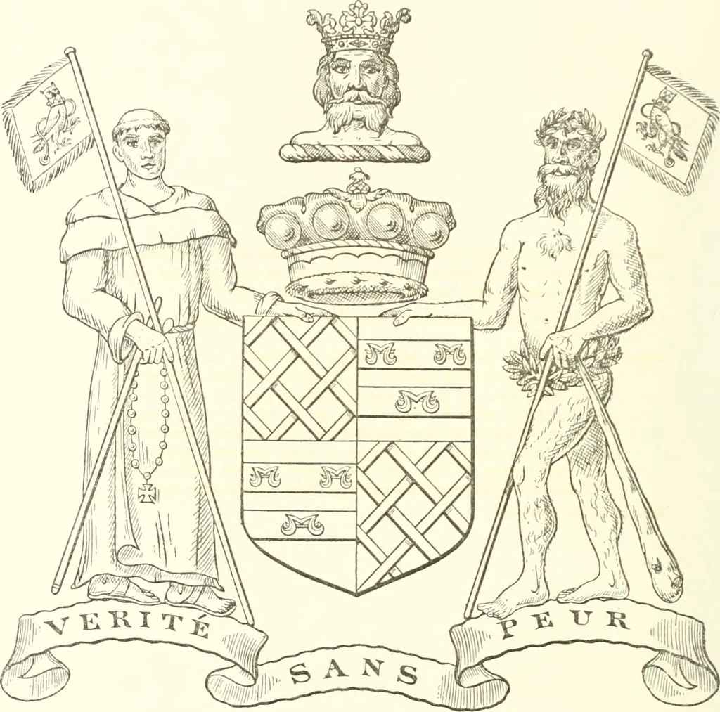 An illustration from Visitation of England and Wales, 1893, leaf 157