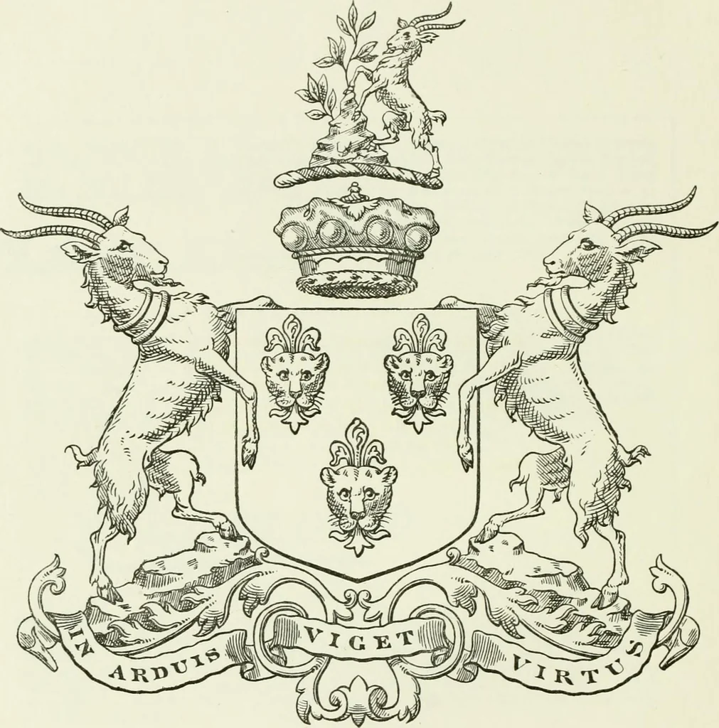 An illustration from Visitation of England and Wales, 1893, leaf 111