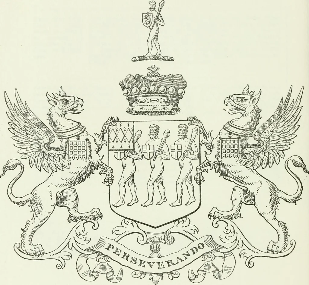 An illustration from Visitation of England and Wales, 1893, leaf 155