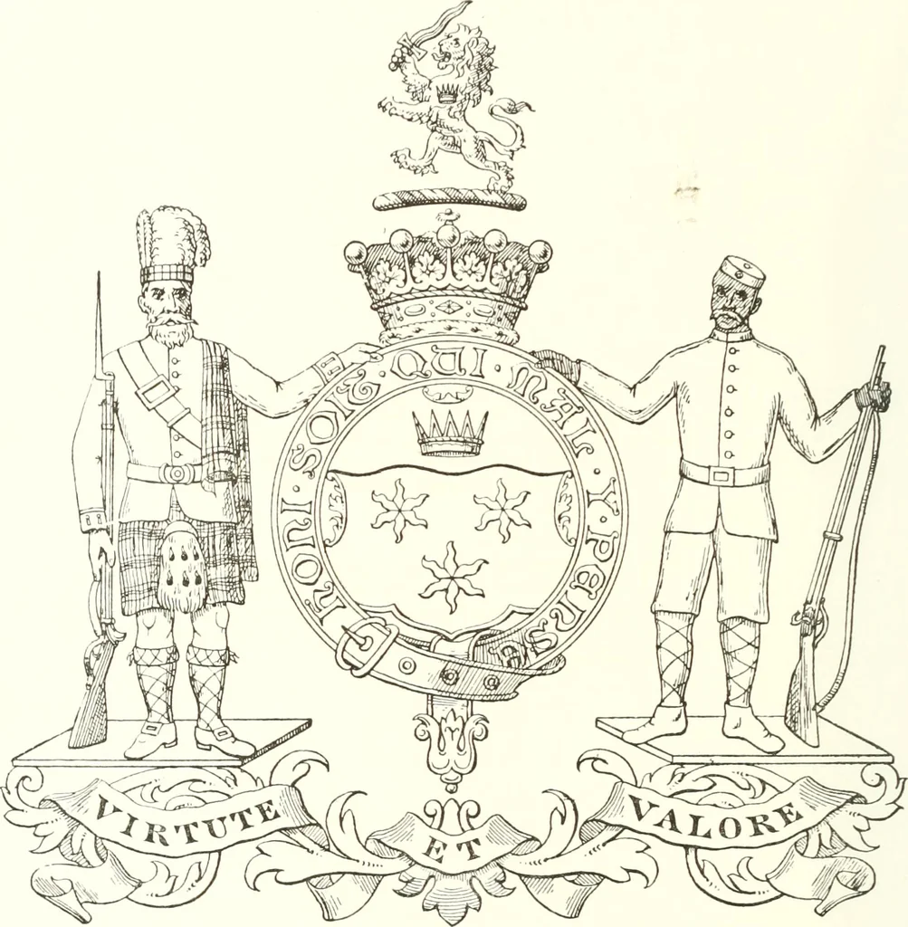 An illustration from Visitation of England and Wales, 1893, leaf 17