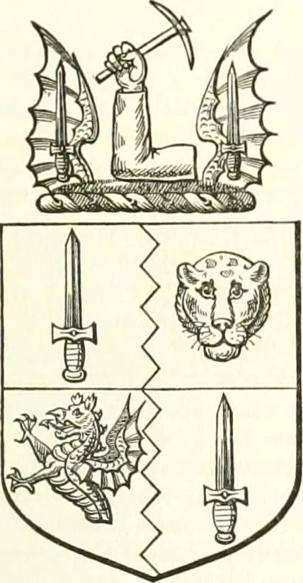 An illustration from Visitation of England and Wales, 1893, leaf 196