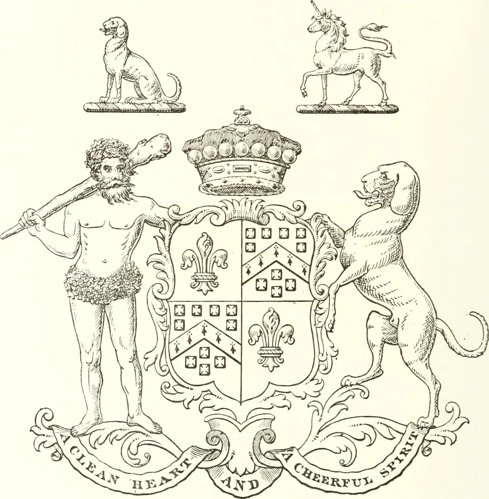 An illustration from Visitation of England and Wales, 1893, leaf 55