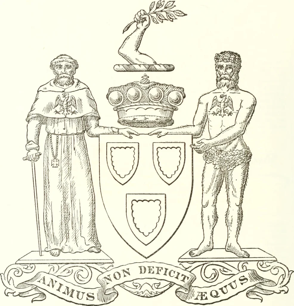 An illustration from Visitation of England and Wales, 1893, leaf 161