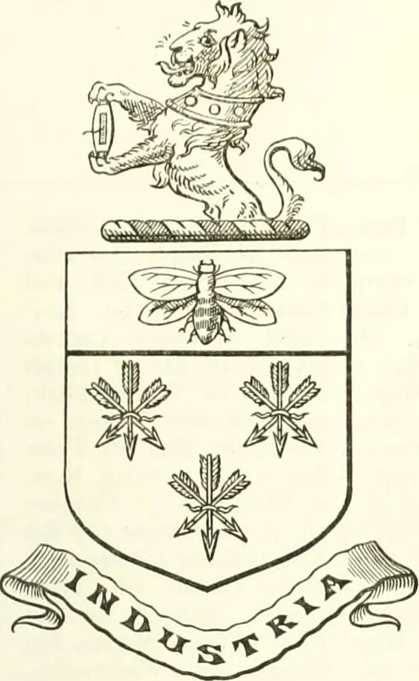 An illustration from Visitation of England and Wales, 1893, leaf 38