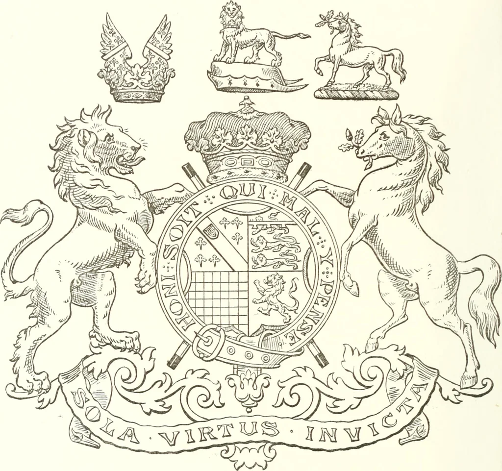 An illustration from Visitation of England and Wales, 1893, leaf 43