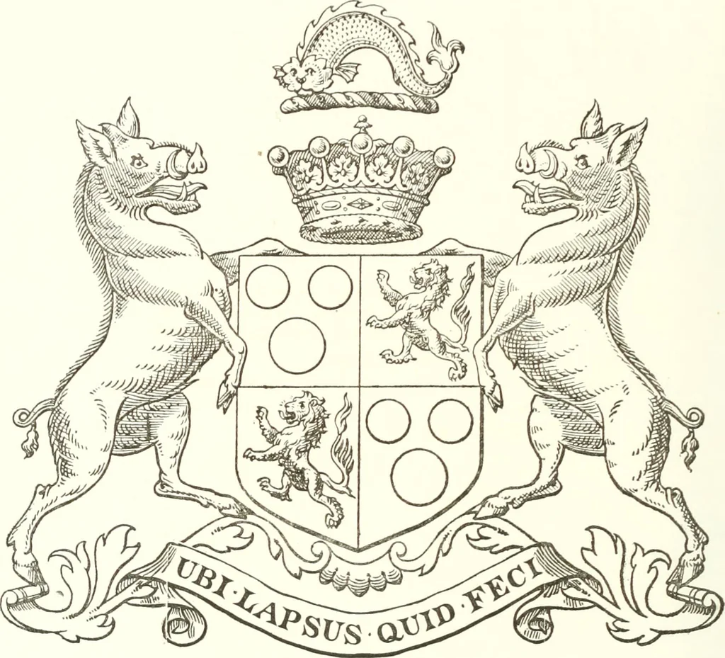An illustration from Visitation of England and Wales, 1893, leaf 59