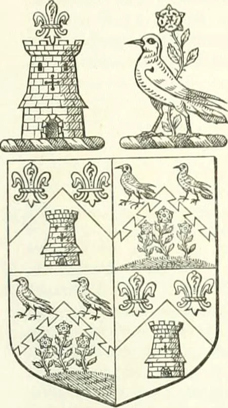 An illustration from Visitation of England and Wales, 1893, leaf 70