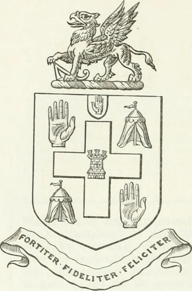 An illustration from Visitation of England and Wales, 1893, leaf 195