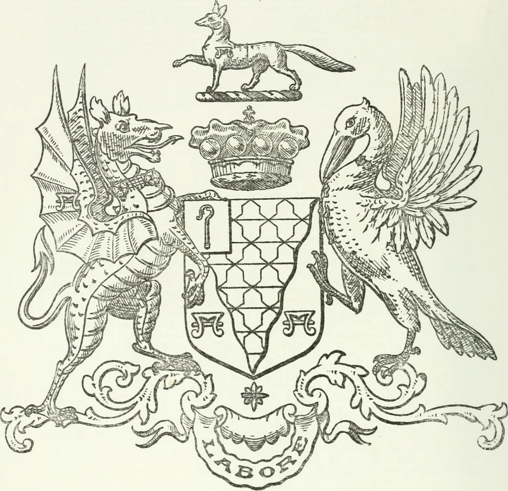 An illustration from Visitation of England and Wales, 1893, leaf 57