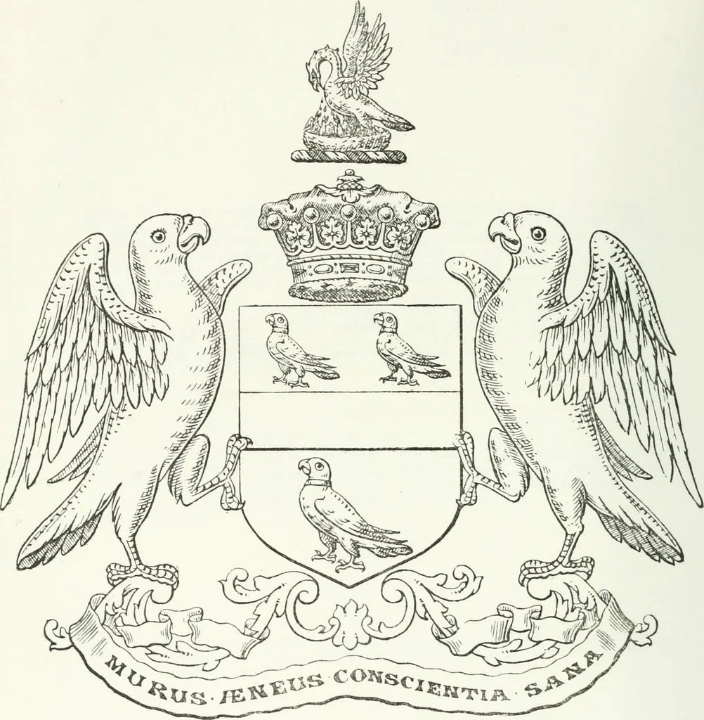 An illustration from Visitation of England and Wales, 1893, leaf 85