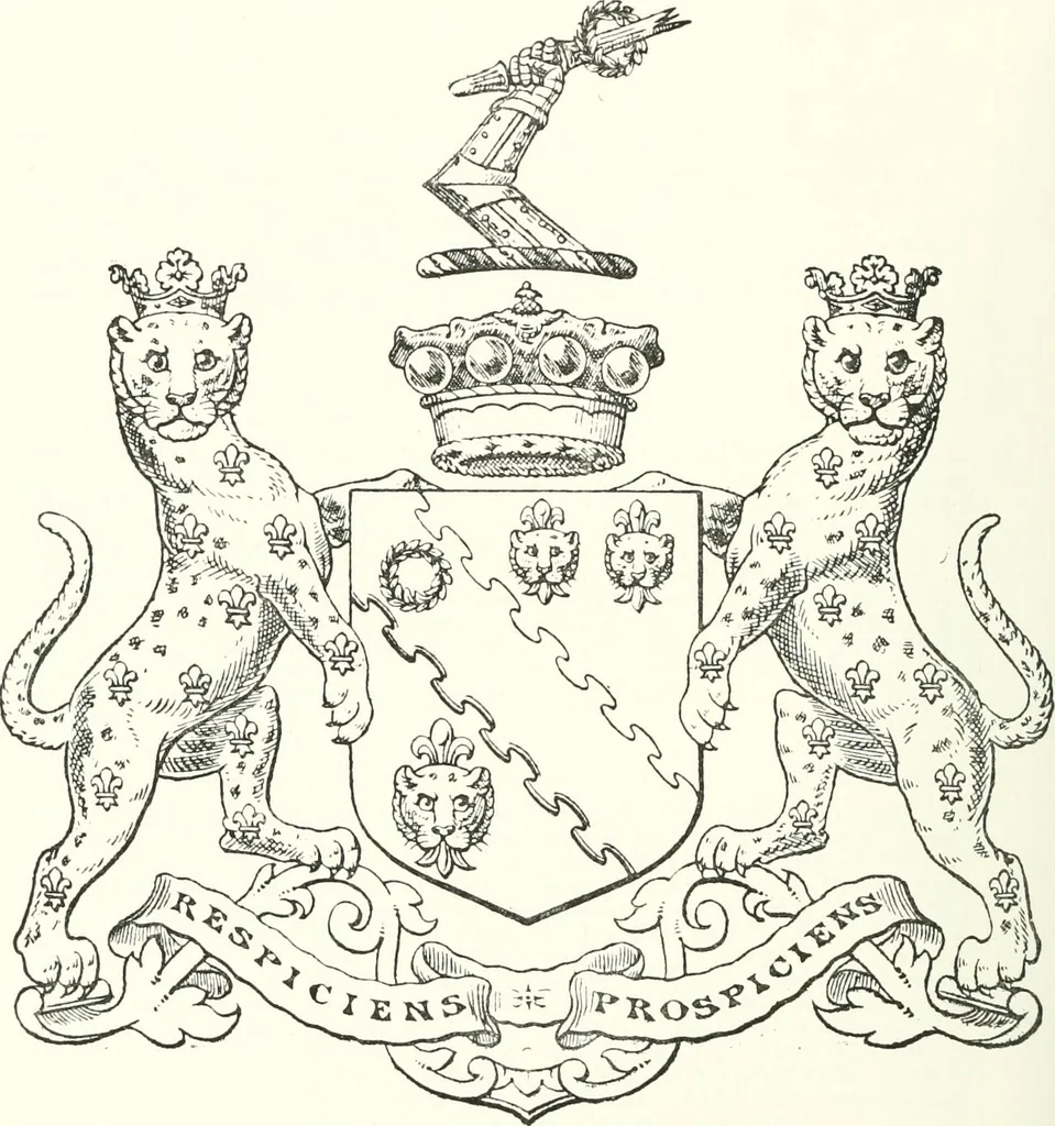 An illustration from Visitation of England and Wales, 1893, leaf 109