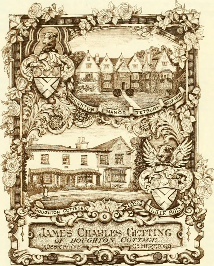 An illustration from Visitation of England and Wales, 1893, leaf 124