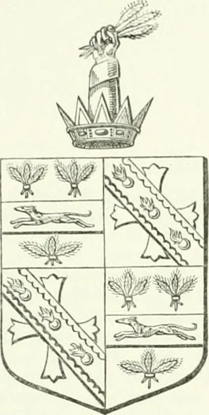 An illustration from Visitation of England and Wales, 1893, leaf 136