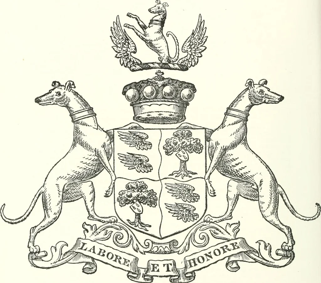 An illustration from Visitation of England and Wales, 1893, leaf 145