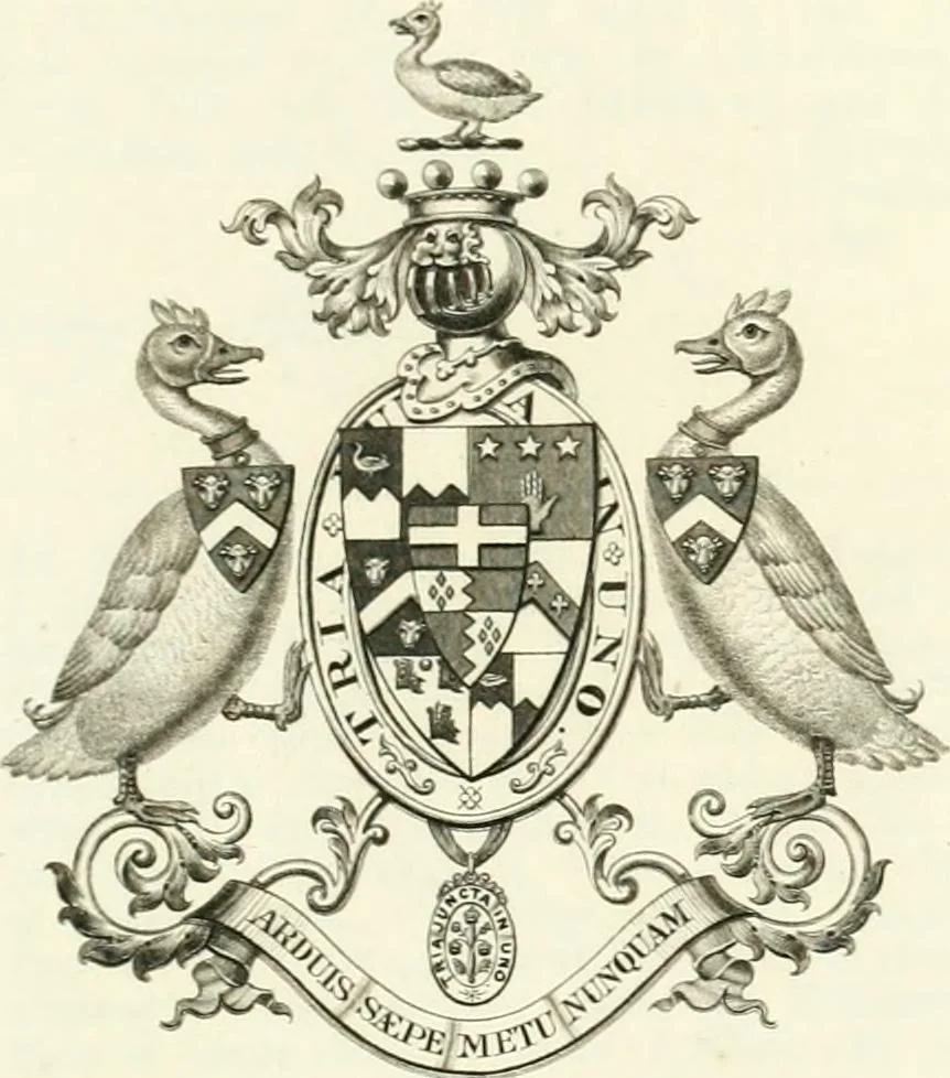 An illustration from Visitation of England and Wales, 1893, leaf 86