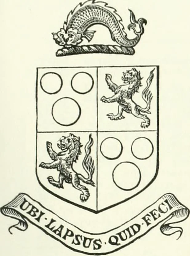 An illustration from Visitation of England and Wales, 1893, leaf 92