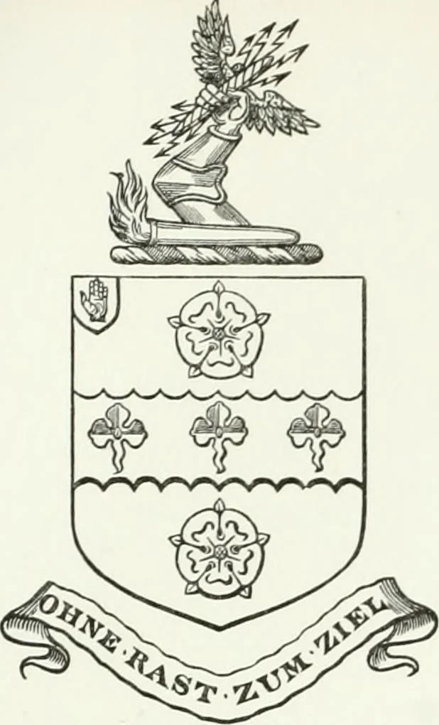 An illustration from Visitation of England and Wales, 1893, leaf 104