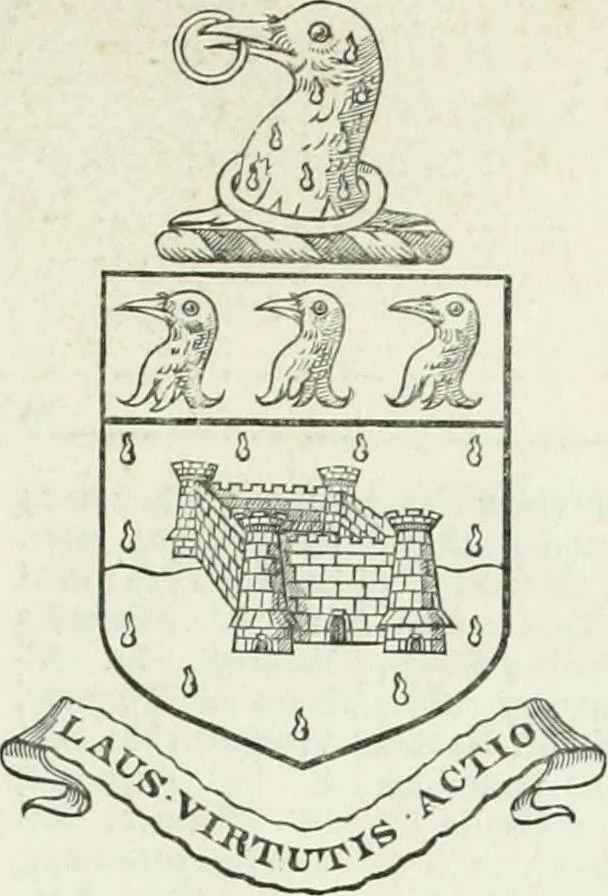 An illustration from Visitation of England and Wales, 1893, leaf 128