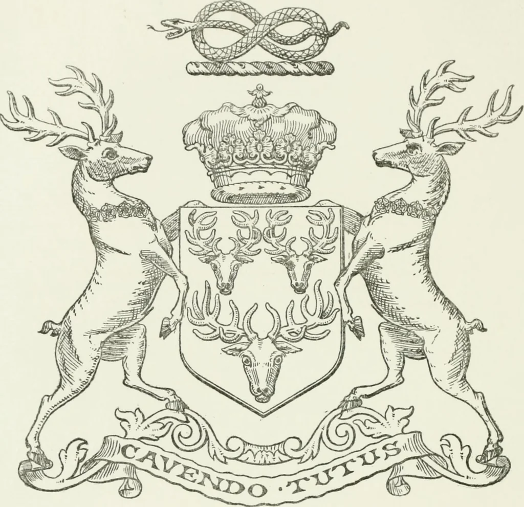 An illustration from Visitation of England and Wales, 1893, leaf 177