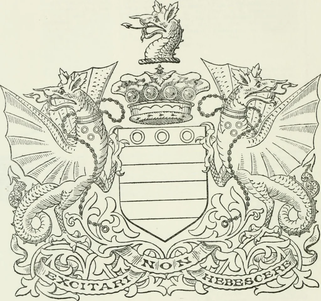 An illustration from Visitation of England and Wales, 1893, leaf 33