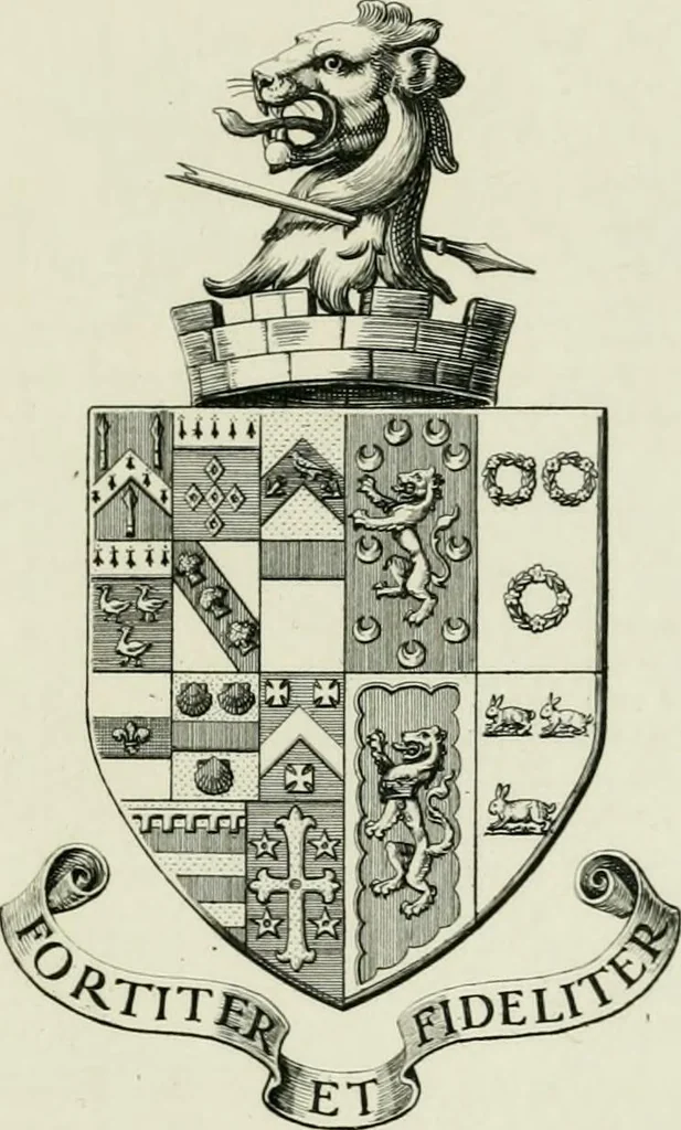An illustration from Visitation of England and Wales, 1893, leaf 198