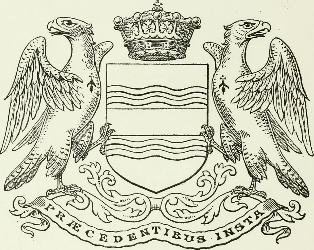 An illustration from Visitation of England and Wales, 1893, leaf 201