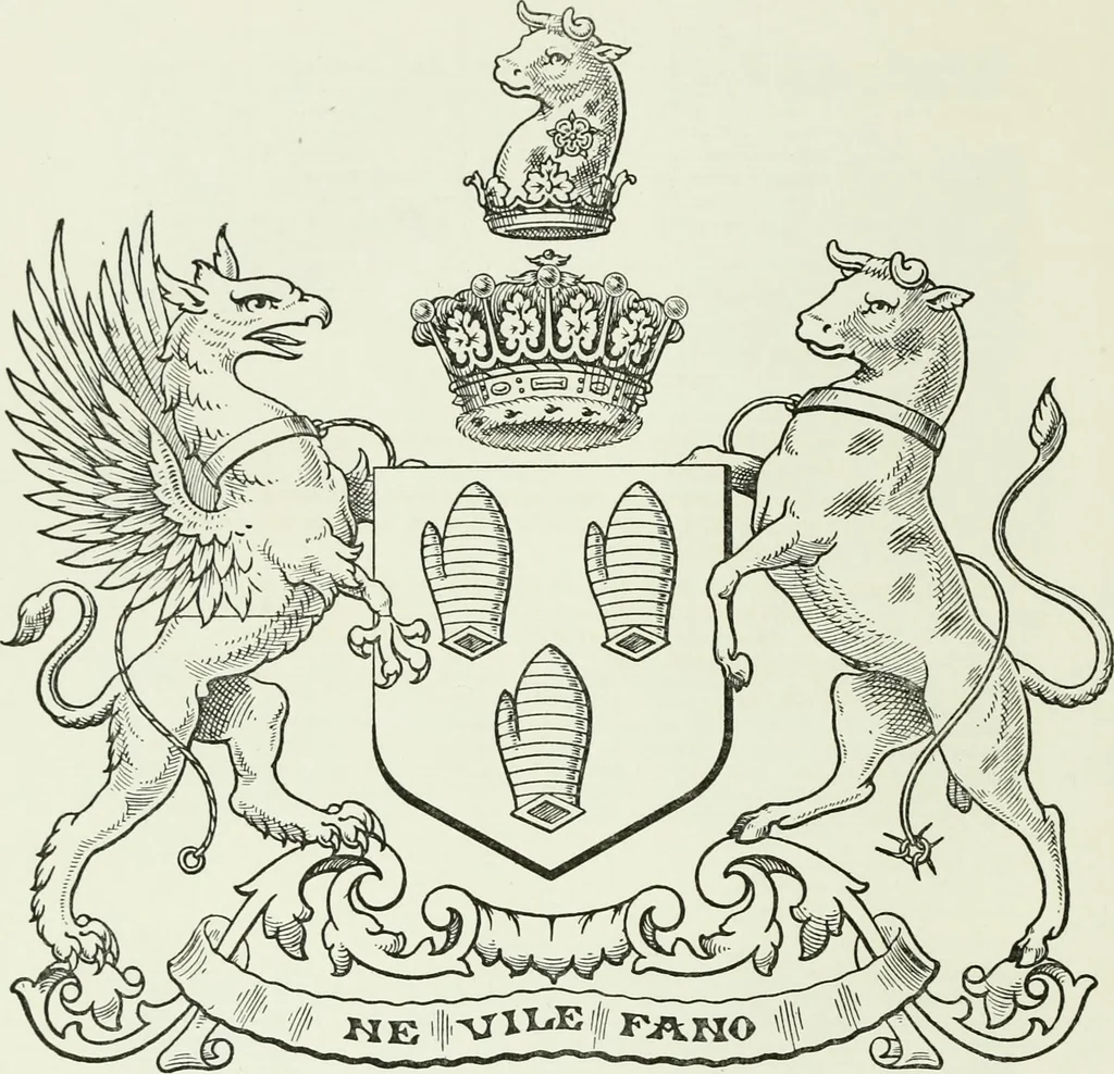 An illustration from Visitation of England and Wales, 1893, leaf 91