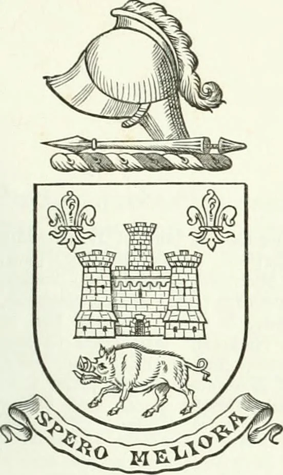 An illustration from Visitation of England and Wales, 1893, leaf 12