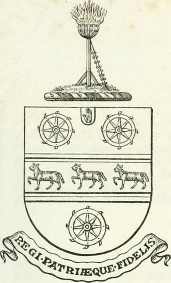 An illustration from Visitation of England and Wales, 1893, leaf 192