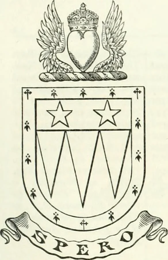 An illustration from Visitation of England and Wales, 1893, leaf 196