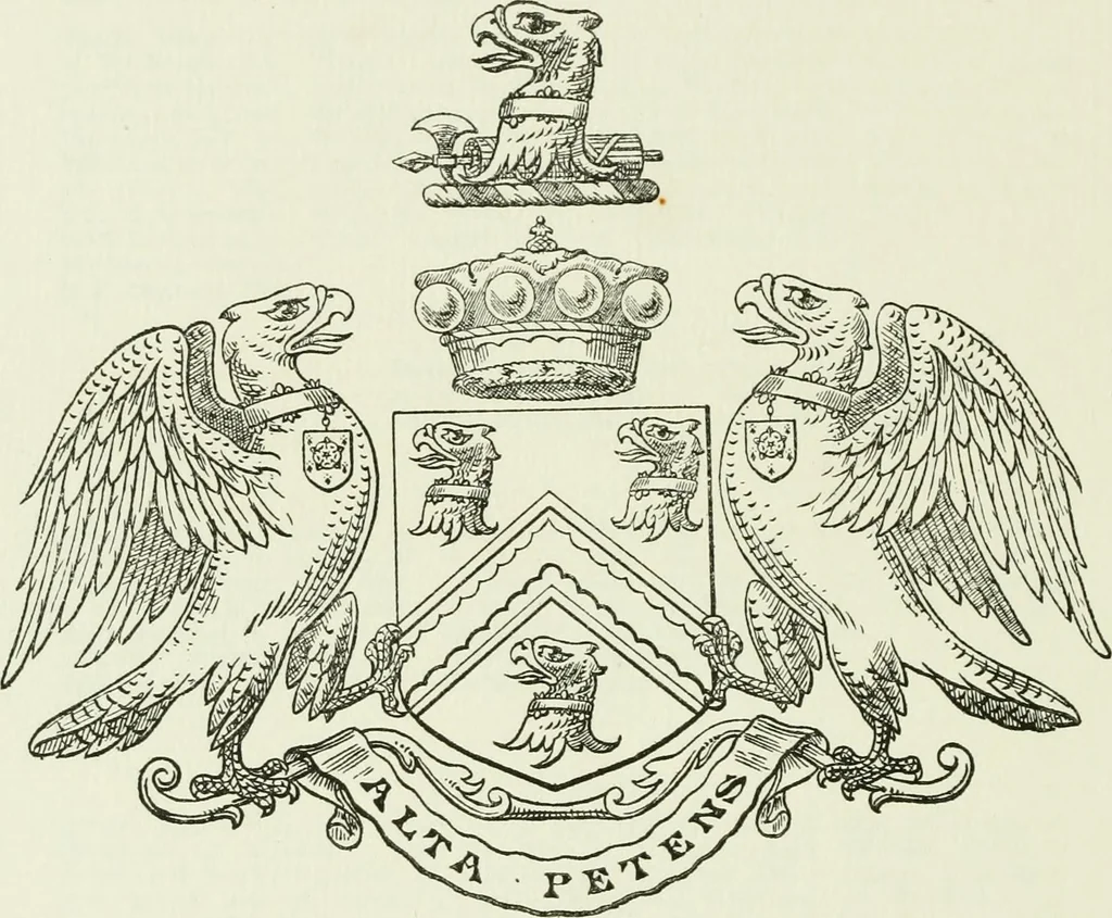 An illustration from Visitation of England and Wales, 1893, leaf 195
