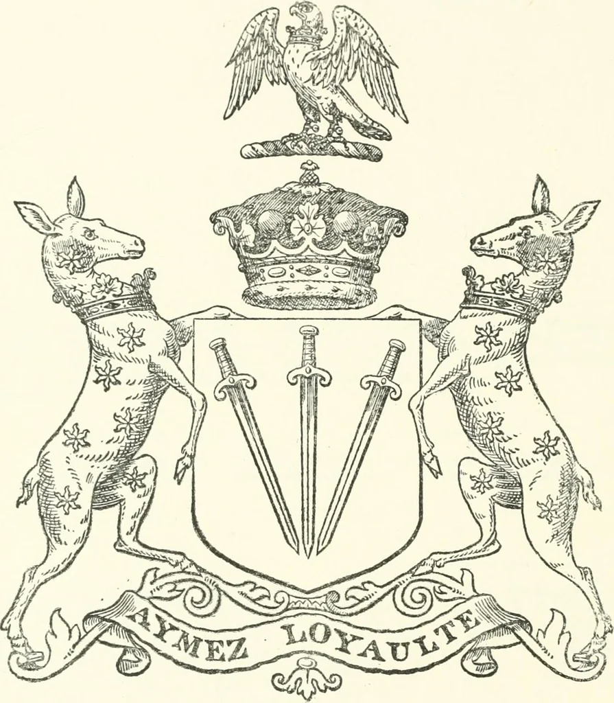 An illustration from Visitation of England and Wales, 1893, leaf 169