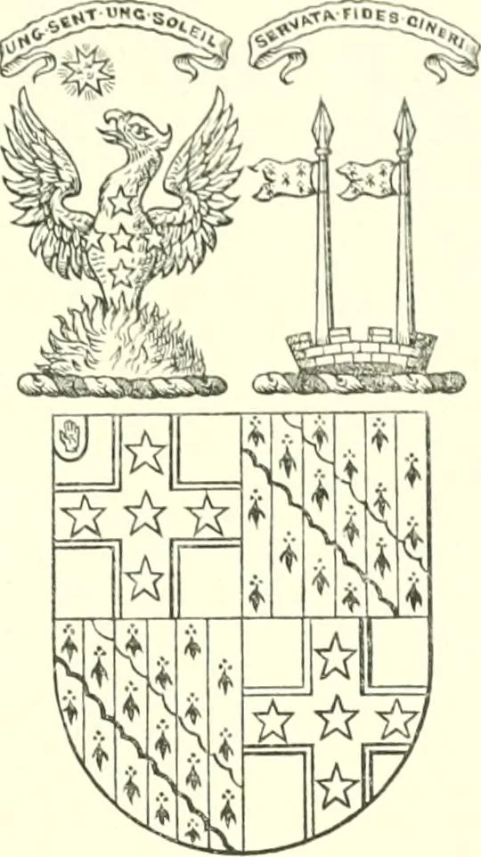 An illustration from Visitation of England and Wales, 1893, leaf 176