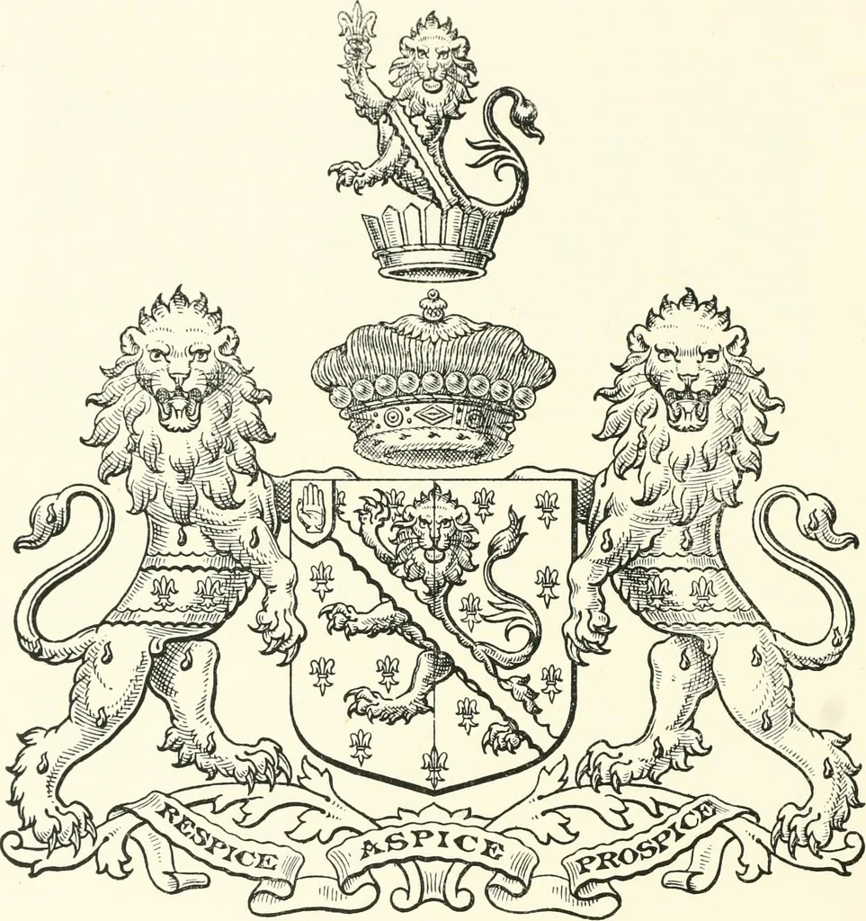 An illustration from Visitation of England and Wales, 1893, leaf 211