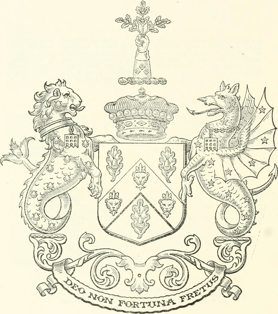 An illustration from Visitation of England and Wales, 1893, leaf 95