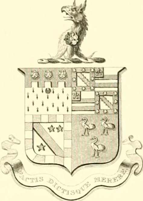 An illustration from Visitation of England and Wales, 1893, leaf 160
